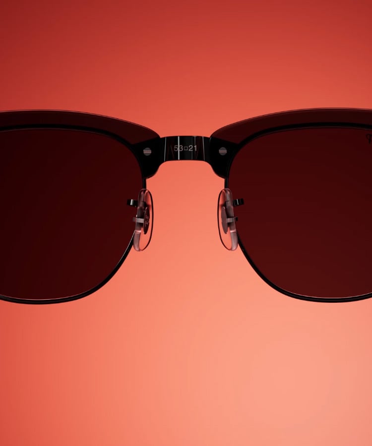 Ray-Ban MEGA Clubmaster The Ones 限定品 MEGA CLUBMASTER X THE ONES Sunglasses in Transparent Black