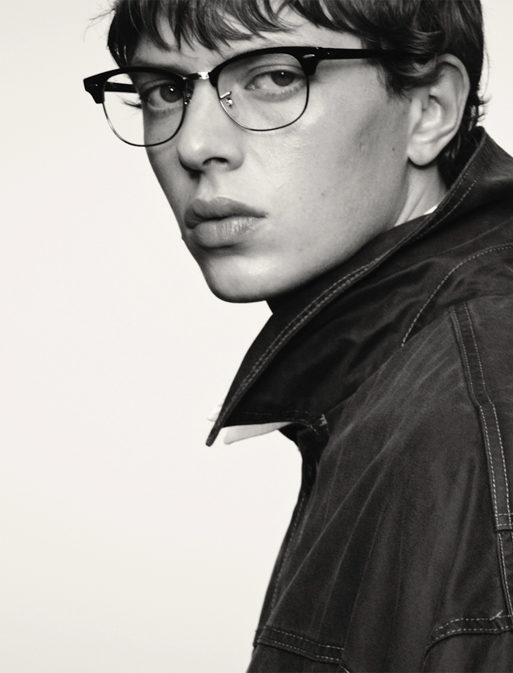 CLUBMASTER OPTICS 鏡架Black On Silver 光學眼鏡- RB5154 | Ray-Ban®