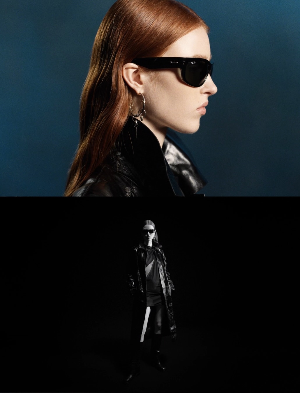 MEGA BALORAMA Sunglasses in Black and G-15 Green - RB2289