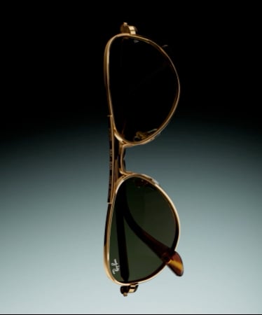 AVIATOR MAX Óculos de Sol em Dourado-arista e Verde (62-16