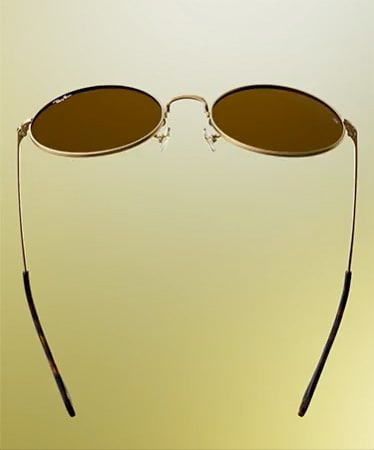 OVAL 1970 COLLECTOR DROPS LIMITED Sunglasses in Arista Gold and