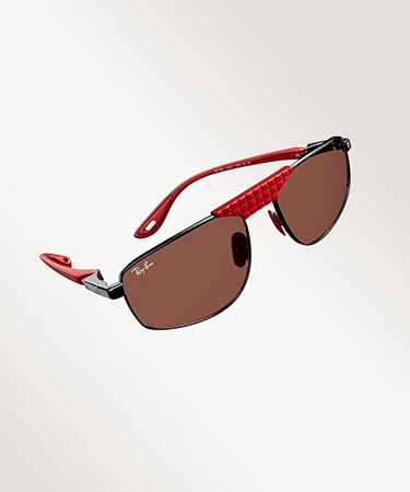 RB3776M SCUDERIA FERRARI COLLECTION Sunglasses in Gunmetal and Red