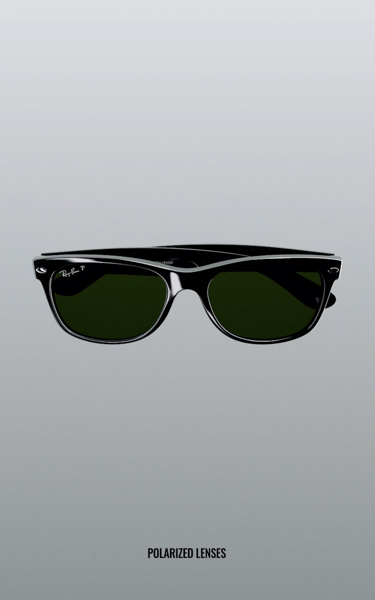 NEW WAYFARER CLASSIC Polarized Sunglasses in Black and Green