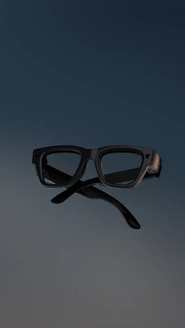 META RAY-BAN DISPLAY AI Glasses in Sand and Clear/Grey (51-23