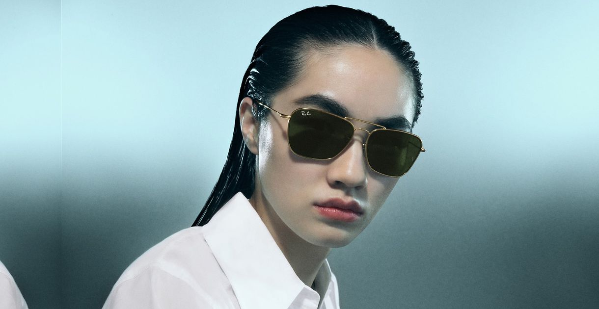 BOYFRIEND REVERSE Sunglasses in Black and G-15 Green