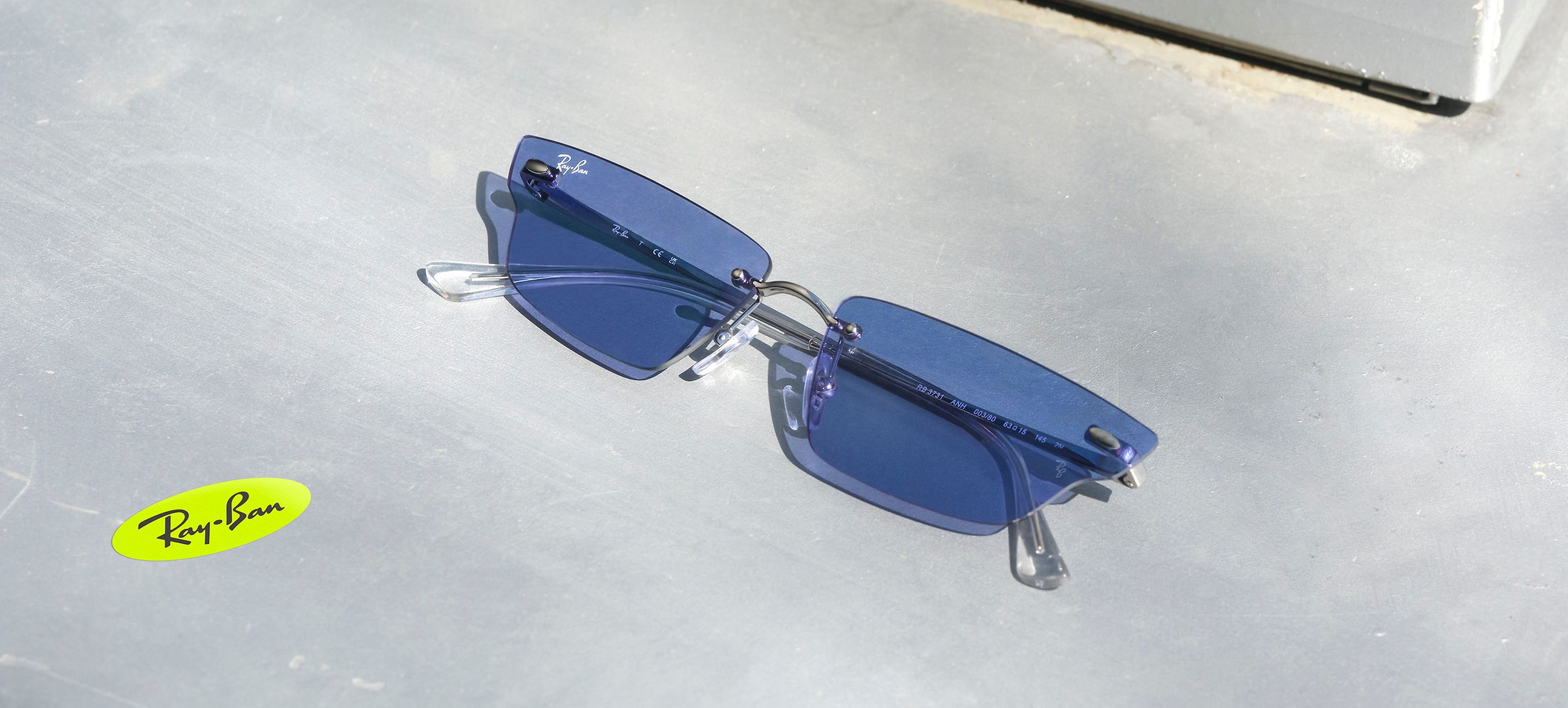 RayBan Anh Cat Eye Metal Slim Sunglasses Ray-Ban Anh Bio-Based RB 3731 (921387) Sunglasses | Vision  main image 3