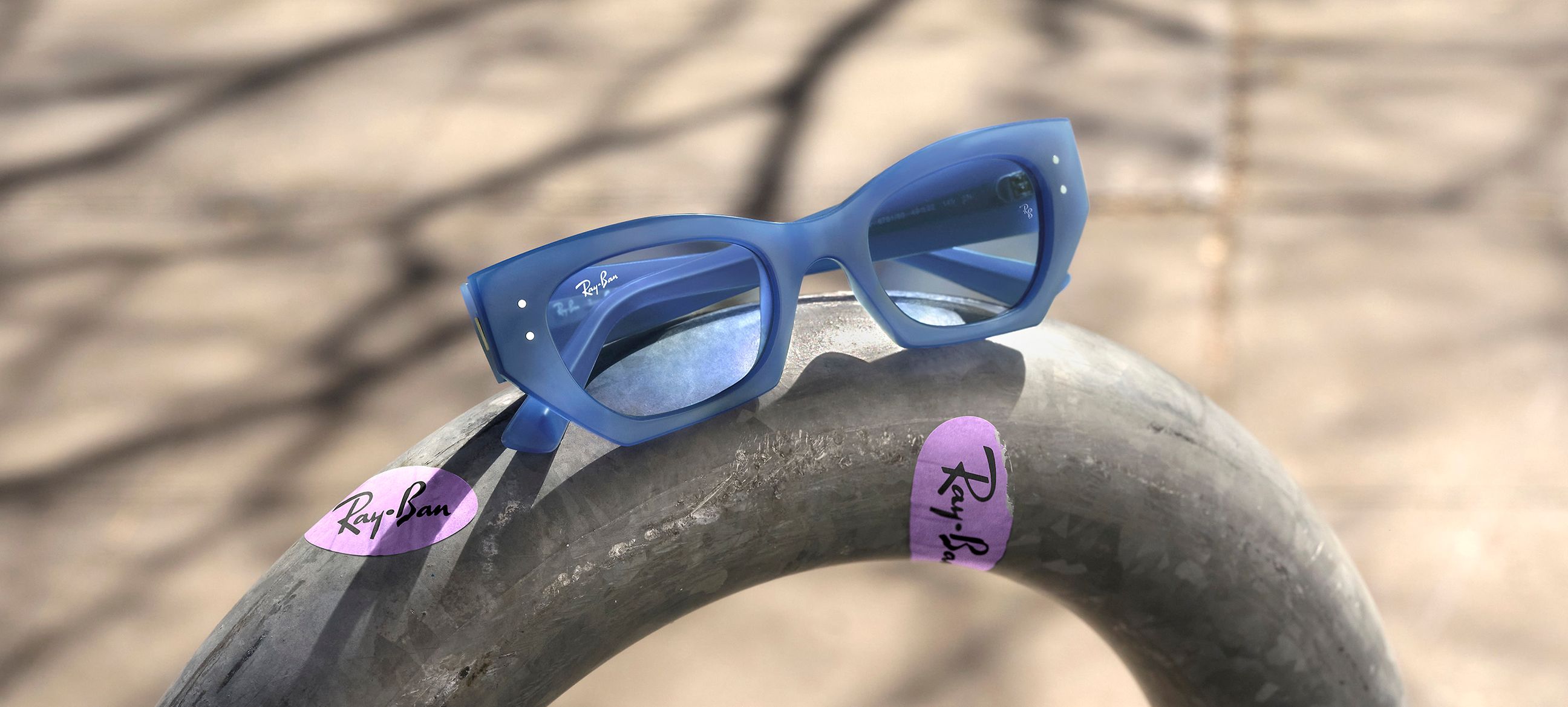 Óculos de Sol ZENA BIO-BASED LIMITED em Azul elétrico e Azul