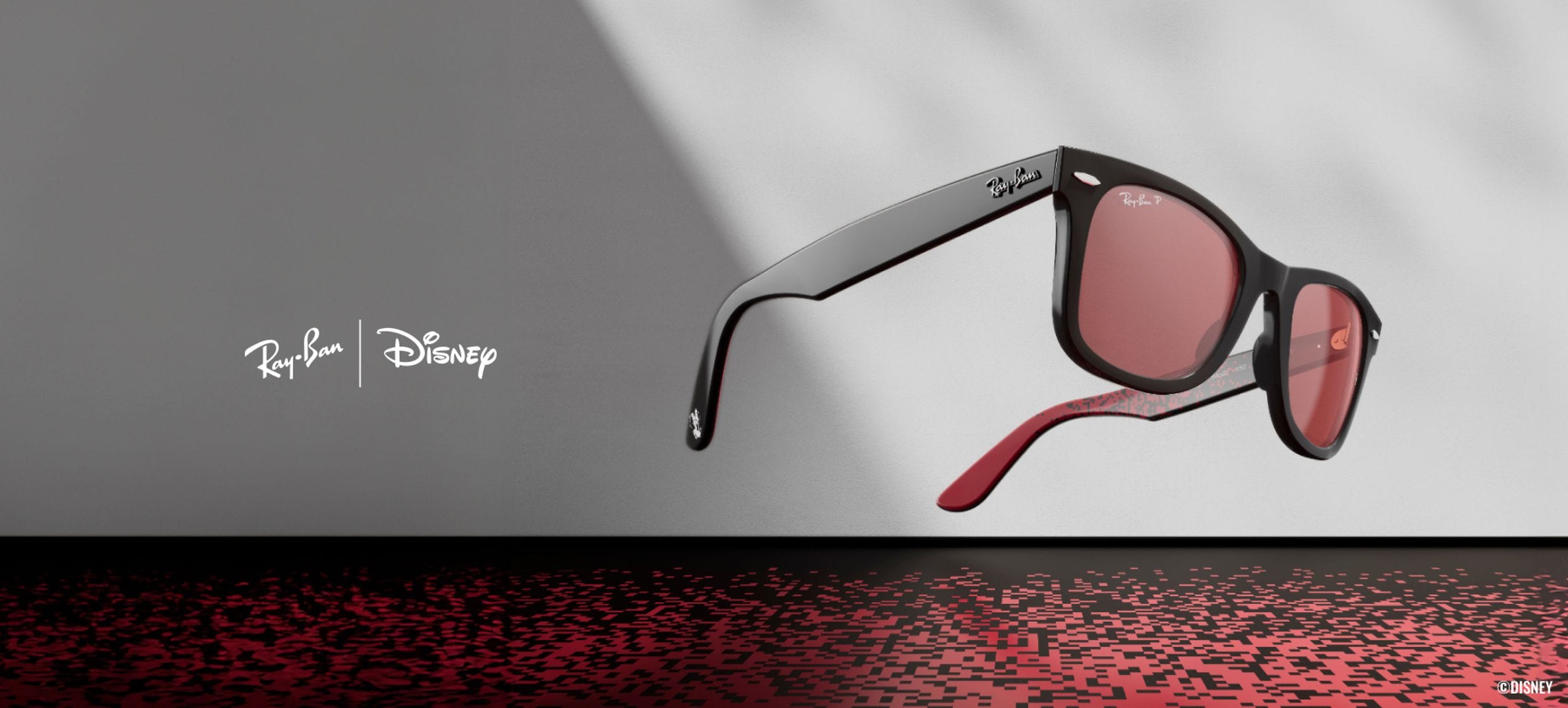 小物 Ray Ban WAYFARER RB2140 ORIGINAL WAYFARER DISNEY MICKEY & MINNIE MOUSE PIXELATED