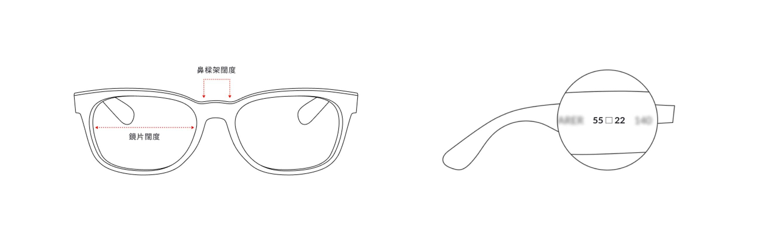 太陽眼鏡及眼鏡尺寸及合適度| Ray-Ban® HK