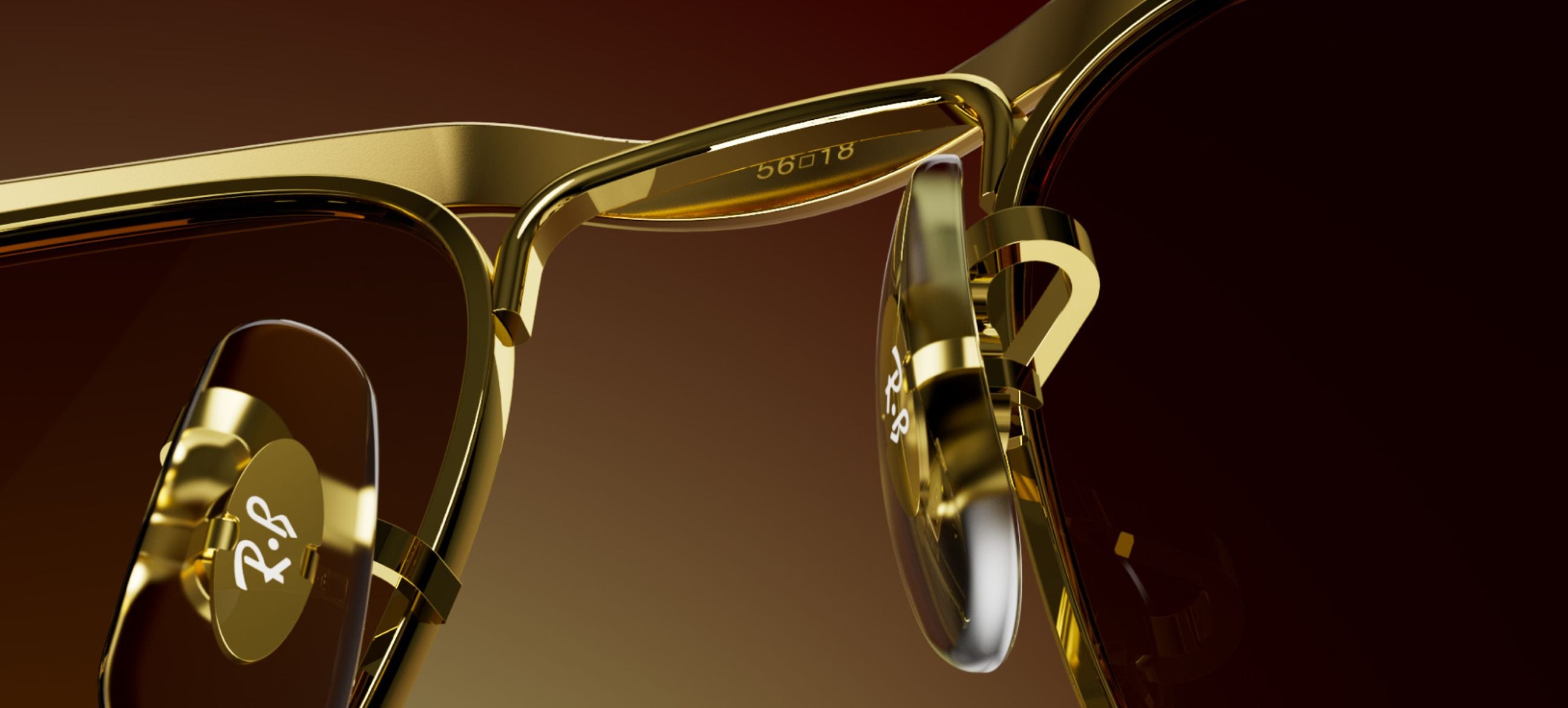 WAYFARER DELUXE Sunglasses in Sandblasted Legend Gold and Dark