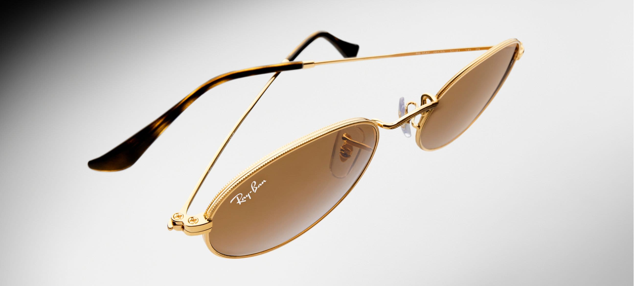 OVAL METAL SUMMER CAPSULE Sunglasses in Arista Gold and Bottle
