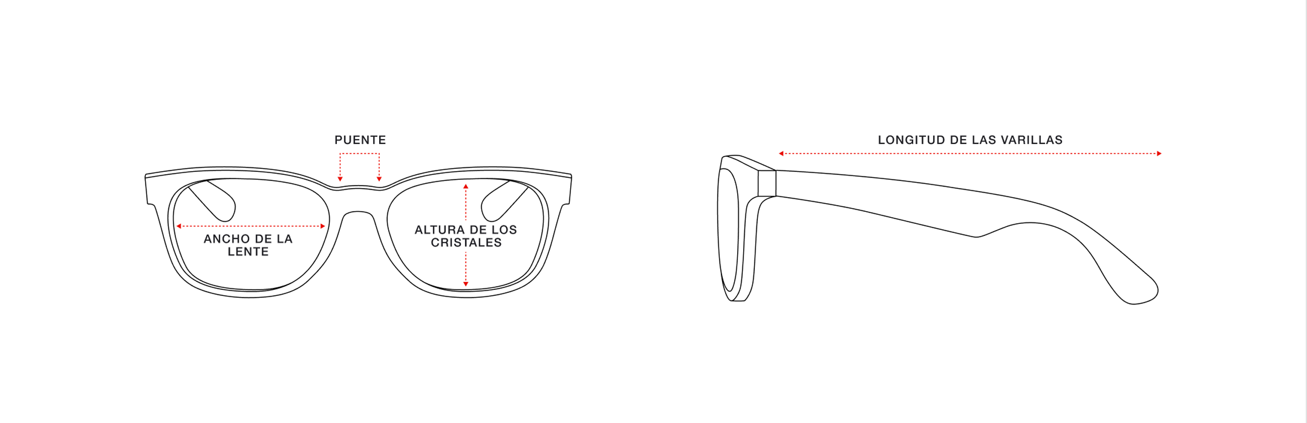 Talla y ajuste gafas de y de vista Ray-Ban® ES