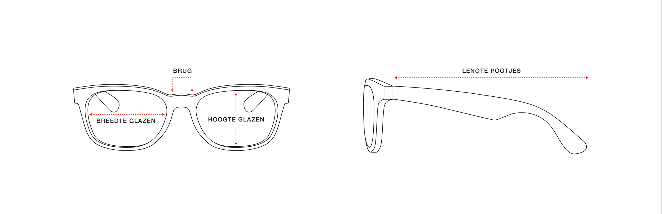 Bounty Moderator Regenboog Maat en pasvorm van zonnebrillen en brillen | Ray-Ban® NL