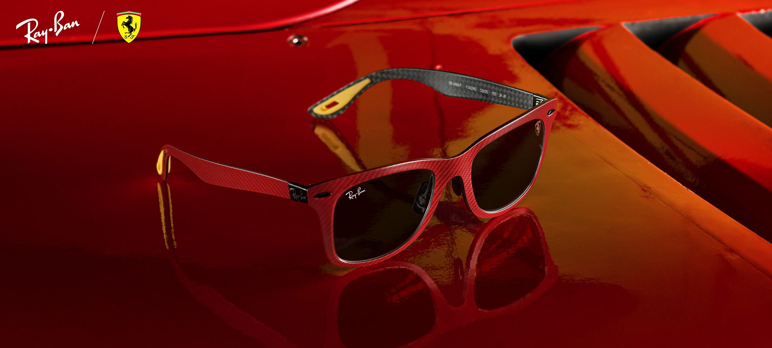 Ray-Ban WAYFARERハイパーカーボンSCUDERIA FERRARI WAYFARER HYPERCARBON 499P SCUDERIA FERRARI Sunglasses in