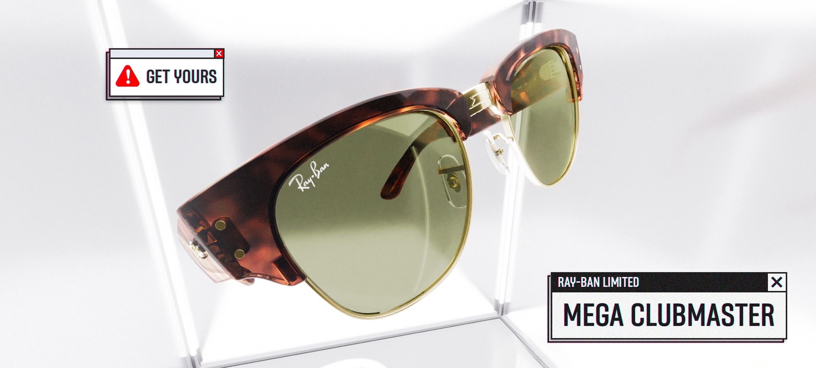 レイバン公式ストア】 Ray-Ban® MEGA CLUBMASTER サングラス