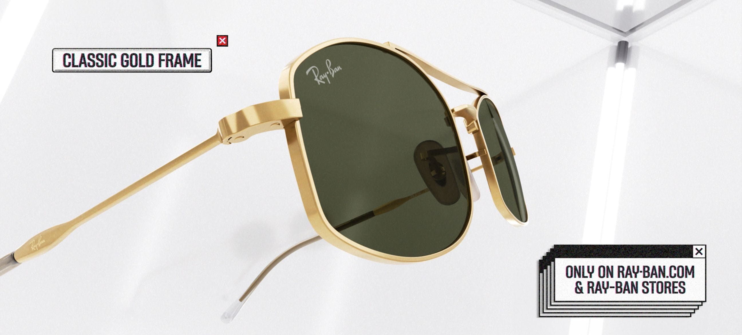 RB3719 Sunglasses in Gold and Green - RB3719 | Ray-Ban® CA