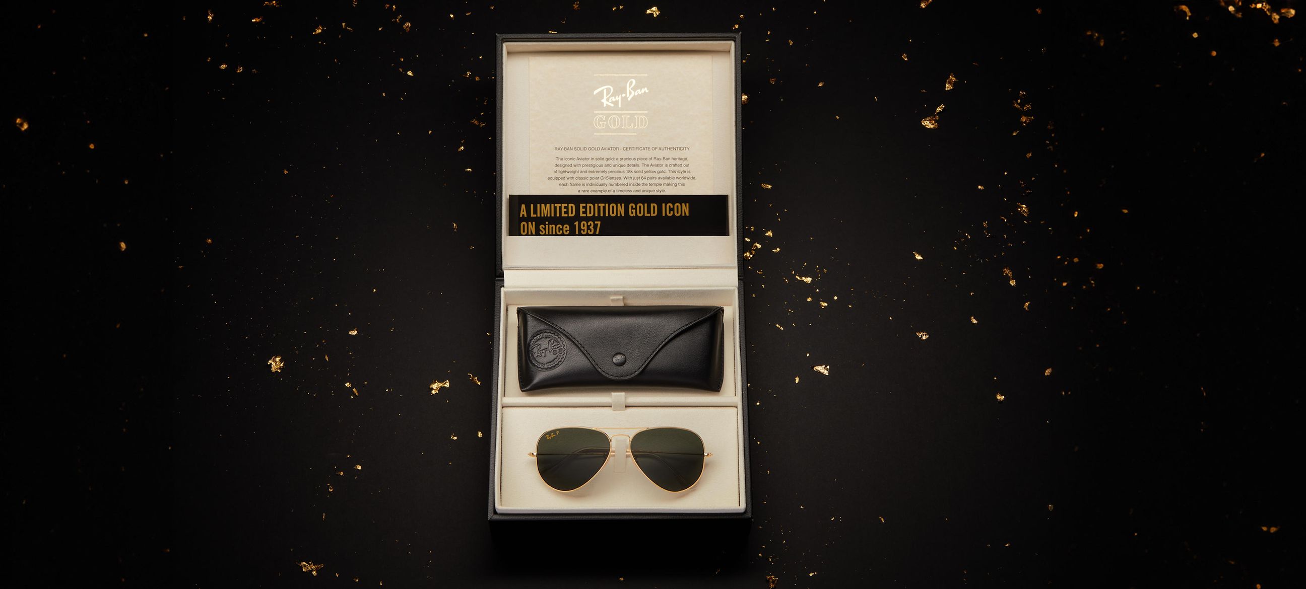 レイバン公式ストア】 Ray-Ban® AVIATOR SOLID GOLD サングラス